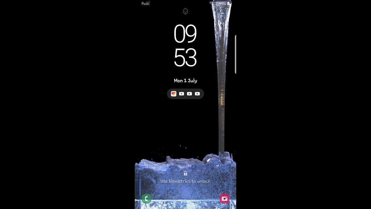 S10 Live Wallpaper | Water Drop Live Wallpaper - DK Tech Hindi