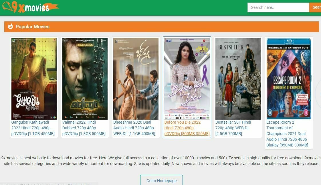 9xmovies.nl 300MB Hindi Dubbed Movies Download DK Tech Hindi